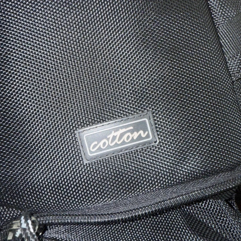 Cotton Camera Bag‎ Black Adjustable Strap Padded Compartment Organizer